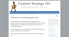Desktop Screenshot of contentstrategy101.com