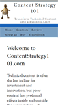 Mobile Screenshot of contentstrategy101.com